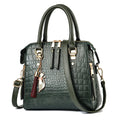 Bolsa Couro Transversal Crocodile