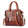 Bolsa Couro Transversal Crocodile