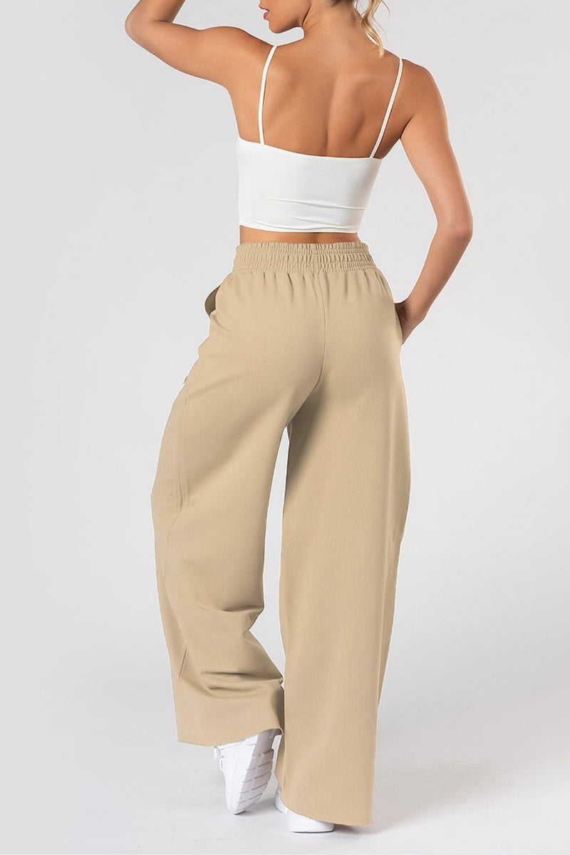 Calça Moletom Wide Leg Val  Cappuccino